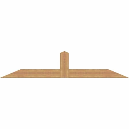 Ekena Millwork Portland Smooth Timber Gable Bracket, Western Red Cedar, 84"W x 17"H x 5 1/2"D x 5 1/2"F, 5/12 Pitch GBW084X17X0606POR00SWR